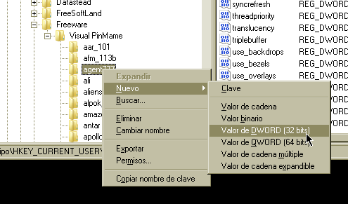 Añadir clave al registro