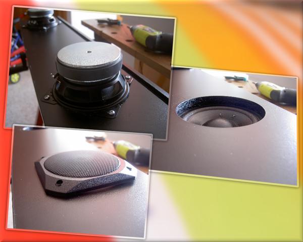 Detalle de altavoces